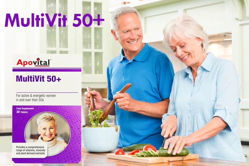 مولتی ویتامین بالای ۵۰ سال آپوویتال مولتی ویت +50