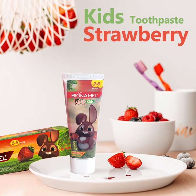 خمیر دندان کودک بایونمل با طعم توت فرنگی