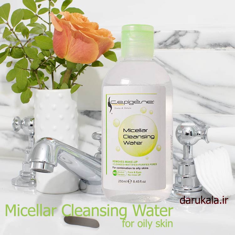 آب پاک کننده میسلار واتر سپیژن پاک کننده آرایش پوست چرب و مختلط 