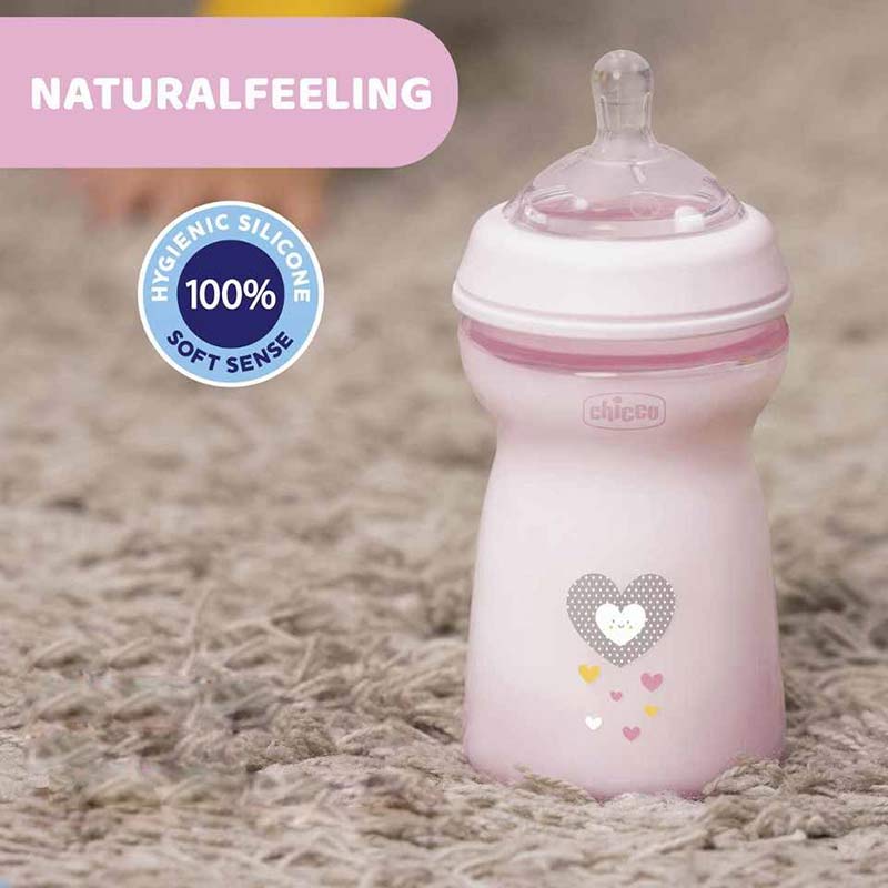 شیشه شیر نچرال فیلینگ چیکو بیشتر از 6 ماه