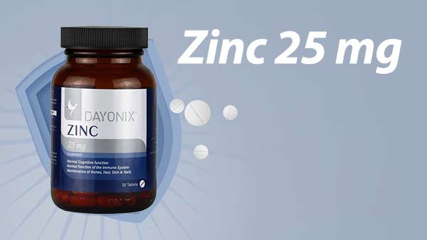 قرص زینک دایونیکس 25 میلی گرم