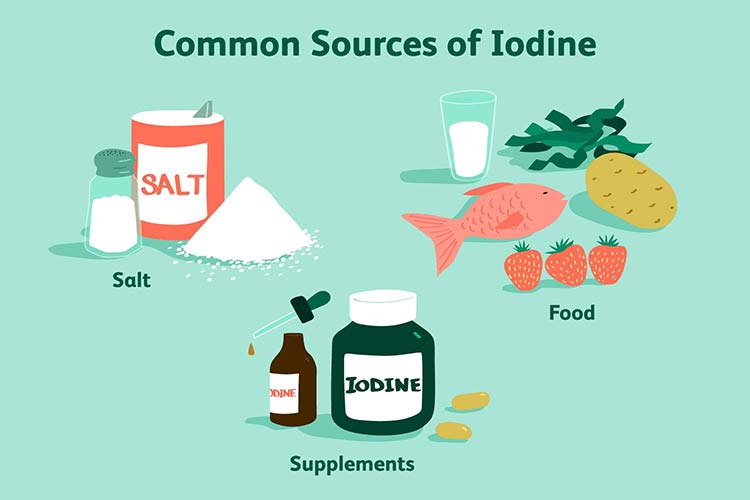مواد غذایی حاوی ید برای دوران بارداری