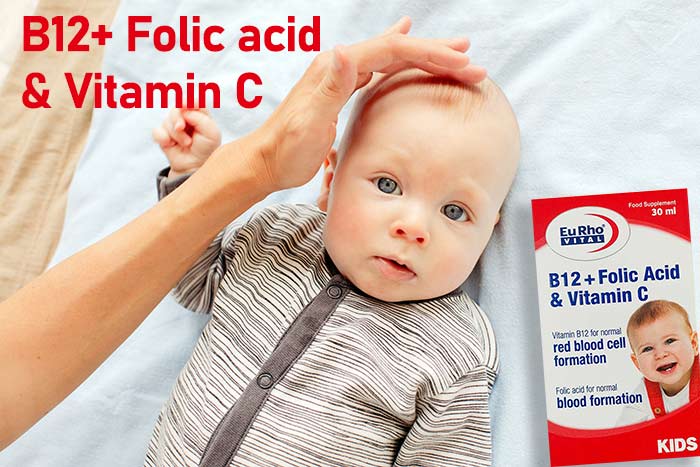 قطره ب12 پلاس فولیک اسید و ویتامین سی یوروویتال