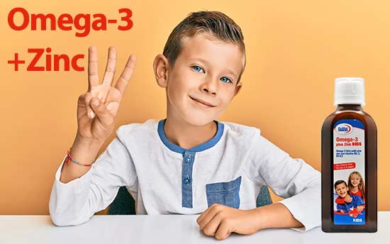 تقویت سیستم ایمنی با شربت امگا 3 + زینک یوروویتال