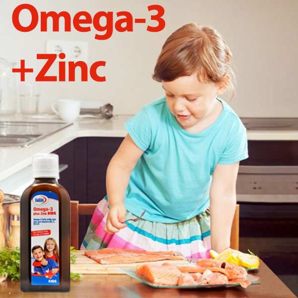 شربت امگا 3 زینک کودک یوروویتال