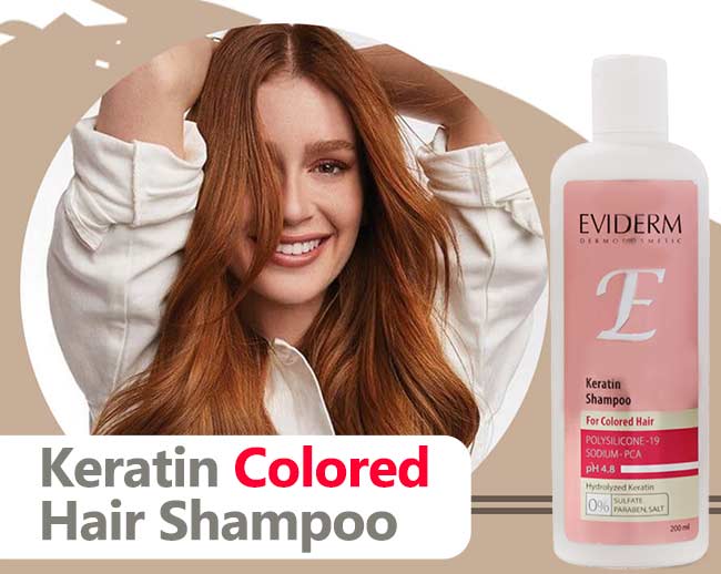 شامپو بدون سولفات اویدرم برای موهای رنگ اویدرم