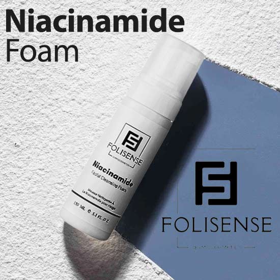فوم شسشتوی صورت نیاسینامید فولیسنس