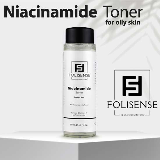 تونر نیاسینامید فولیسنس پاک کننده پوست چرب
