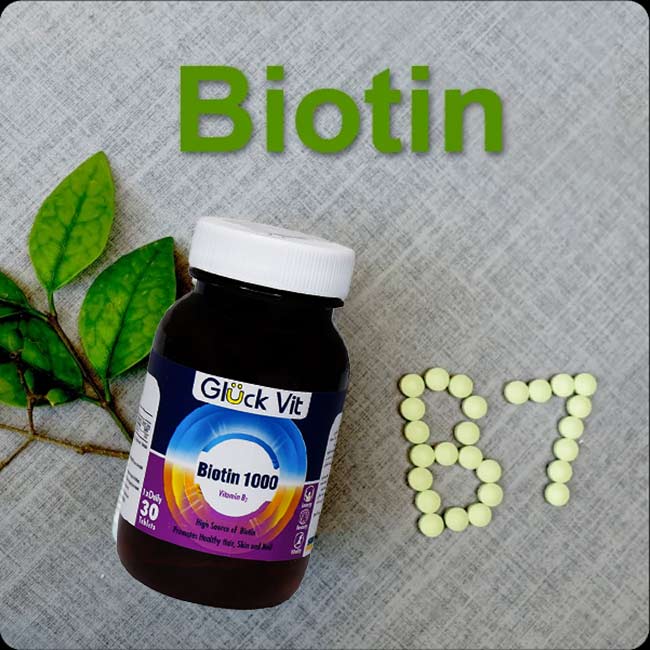قرص بیوتین گلوک ویت 1000 میکروگرم