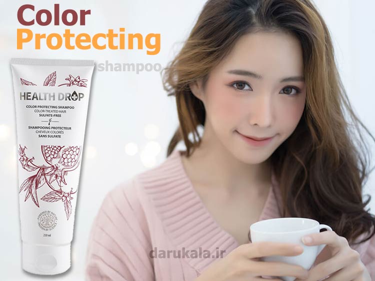شامپو مخصوص موهای رنگ شده هلس دراپ تثبیت کننده رنگ مو