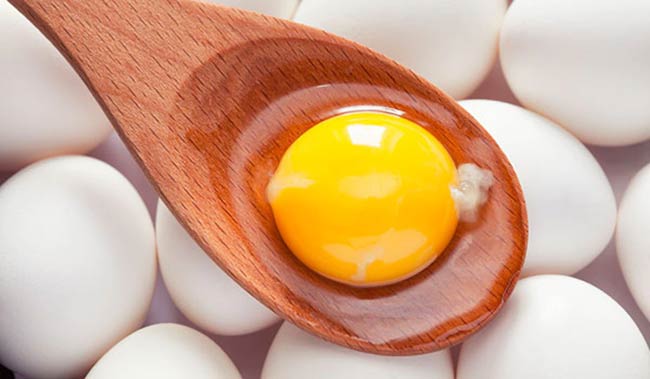 زرده تخم مرغ ضد ریزش مو