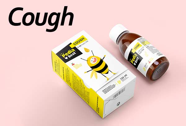 شربت گیاهی ضد سرفه کودکان پدیابست کاف