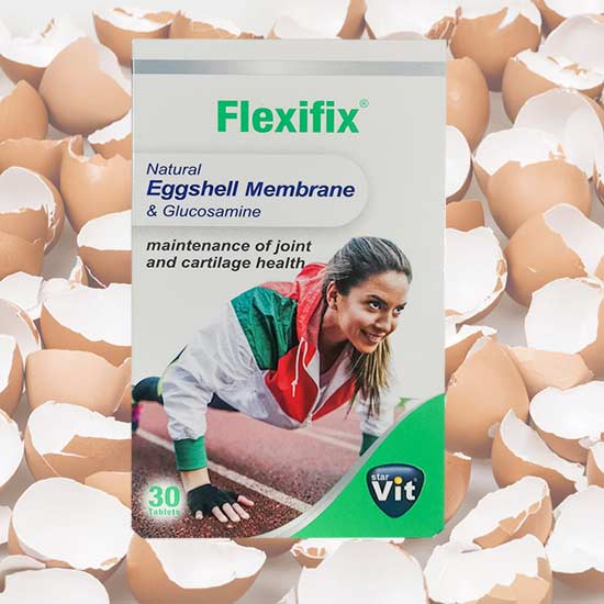 قرص فلکسی فیکس با پوسته تخم مرغ