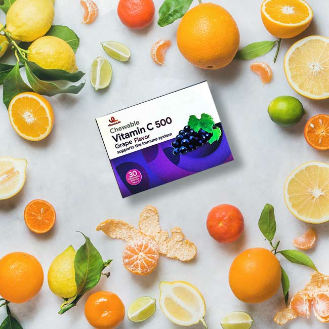 قرص جویدنی ویتامین سی ویتامین لایف