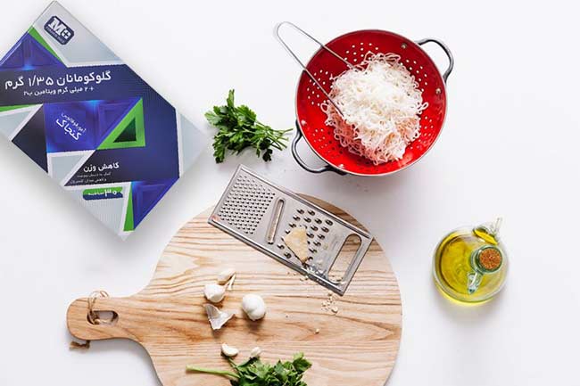 پودر لاغری گلوکومانان ام پلاس