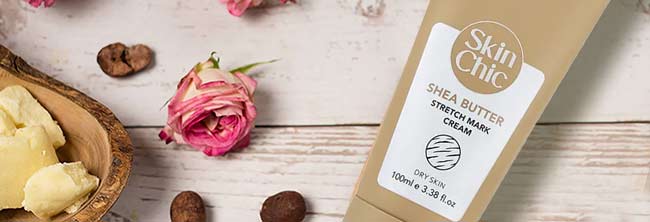 کرم ترک شکم حاوی شی باتر اسکین شیک برای پوست خشک