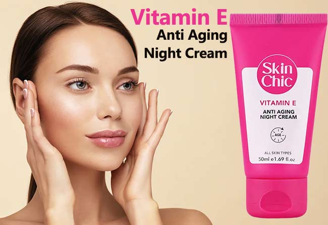 کرم ضد چروک شب ویتامین ای اسکین شیک