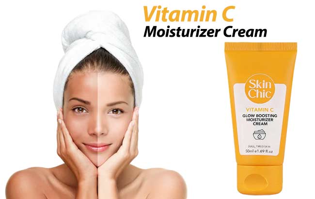 کرم مرطوب کننده ویتامین سی اسکین شیک
