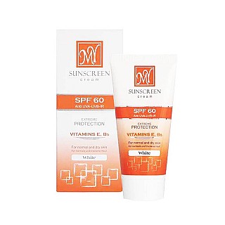 کرم ضد آفتاب مای  spf60 بدون رنگ  مناسب پوست نرمال تا خشک
