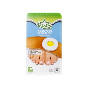چسب موضعی میخچه آجیکور | حاوی اسید سالیسیلیک 40% برای از بین بردن میخچه و زگیل