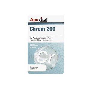 قرص کروم آپوویتال 30 عددی | کمک به حفظ سطح طبیعی قند خون