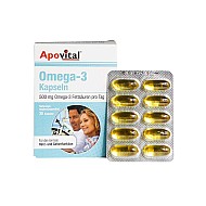 کپسول ژلاتینی امگا ۳ آپوویتال 30 عددی | حاوی امگا ۳ و ویتامین ای