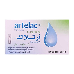 قطره اشک مصنوعی آرتلاک باش اند لامب 60 عددی | جلوگیری از خشکی و سوزش چشم