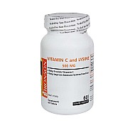 قرص ویتامین سی و لیزین برونسون 60 عددی | بهبود سیستم ایمنی و افزایش مقاومت بدن