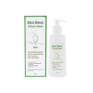 پن مایع کلیندا واش دئودراگ 150 میلی | پاک کننده پوست حاوی کلیندامایسین با خاصیت آنتی باکتریال 