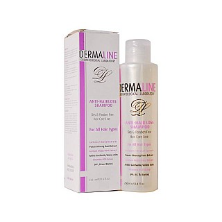 شامپو ضد ریزش درمالاین 250 میلی | تقویت کننده و جلوگیری از ریزش مو 