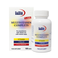 قرص مولتی ویتامین کامپلت یوروویتال 100 عددی | سلامت پوست، مو و ناخن و سیستم ایمنی
