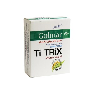 صابون گیاهی روغن درخت چای گلمر 100 گرم | بهبود آکنه پوستی