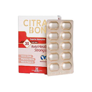 قرص سیترابن هولیستیکا 30 عددی | حاوی کلسیم سیترات، منیزیم و ویتامین د۳ 