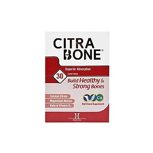 قرص سیترابن هولیستیکا 30 عددی | حاوی کلسیم سیترات، منیزیم و ویتامین د۳ 