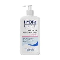 کرم مرطوب کننده دست و صورت هیدرودرم مدل آکوا ساتین | جذب سریع و آبرسانی عمیق