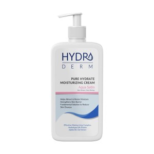 کرم مرطوب کننده دست و صورت هیدرودرم مدل آکوا ساتین | جذب سریع و آبرسانی عمیق