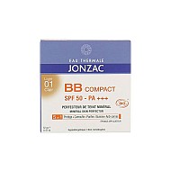 کرم پودر ب ب کامپکت ژونزک | ضد آفتاب فشرده رنگی شماره 1 لایت با SPF50