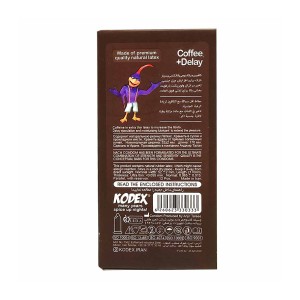 کاندوم تاخیری قهوه کدکس 12 عددی | افزایش مدت زمان رابطه و تاخیر در انزال