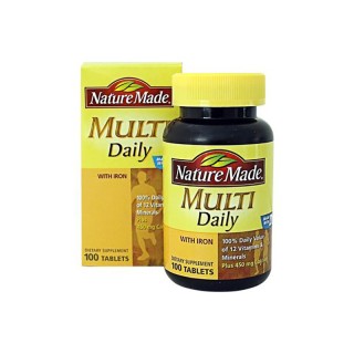 قرص مولتی دیلی نیچرمید | ویتامین ها و مواد معدنی مورد نیاز روزانه بدن