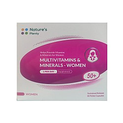 مولتی ویتامین و مینرال بانوان بالای 50 سال نیچرز پلنتی 30 عددی 