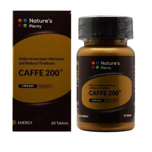 قرص کافی 200 نیچرز پلنتی 60 عددی | افزایش انرژی و تمرکز