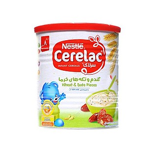 سرلاک گندم و تکه های خرما +8ماه