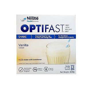 پودر اپتی فست شیک نستله 12 عددی | غذای کمکی کم کالری برای کاهش و کنترل وزن