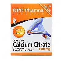 قرص کلسیم سیترات 1000 میلی گرم او پی دی فارما | کمک به سلامت استخوان ها