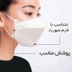 ماسک تنفسی 3 بعدی اپل 25 عددی | ماسک سه پنله با پوشش کامل صورت - وکیوم شده و کاملا بهداشتی