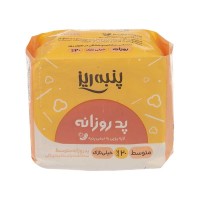 پد بهداشتی روزانه بزرگ پنبه ریز سایز متوسط 20 عددی