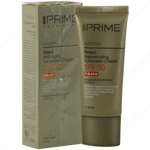 کرم ضد آفتاب جوان کننده پریم رنگی فاقد چربی مدل matex tinted spf50