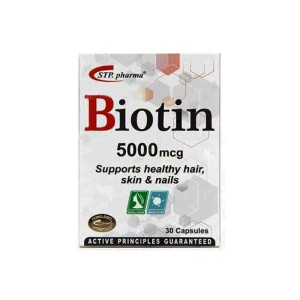 کپسول بیوتین 5000 اس تی پی فارما | تقویت مو و ناخن