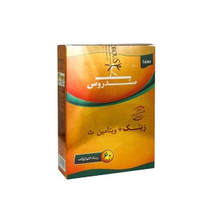 قرص زینک و ویتامین ث سندروس 60 عددی | تقویت سیستم ایمنی و حفظ سلامت پوست و مو