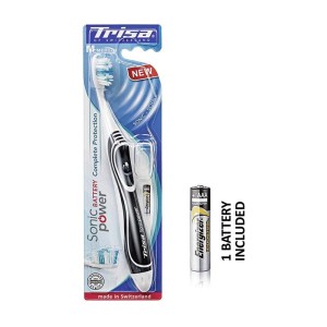 مسواک برقی سونیک پاور باتری تریزا مدل کامپلیت پروتکشن | الیاف مدیوم با قابلیت تعویض سری و باتری